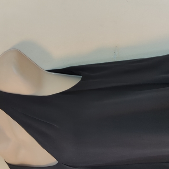 Theory Black Lyall Janelyn Flyaway Panel Silk Georgette Dress - Picture 10 of 16